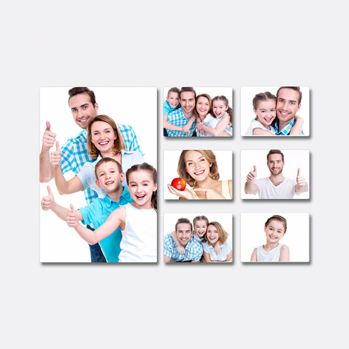 1 pc 12"x18" + 6 pcs 7"x5"