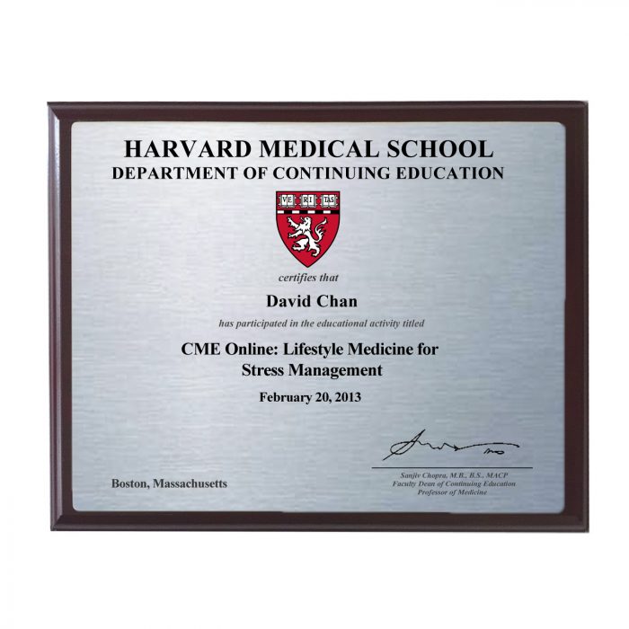 Wooden Backing 8.5"x11" Certificate (Metallic Underlay)