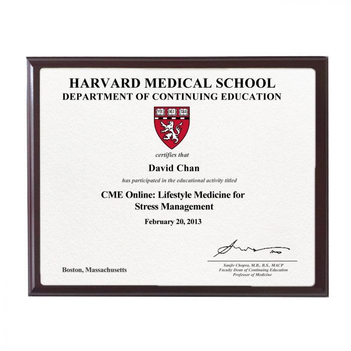Wooden Backing  8.5"x11" Certificate