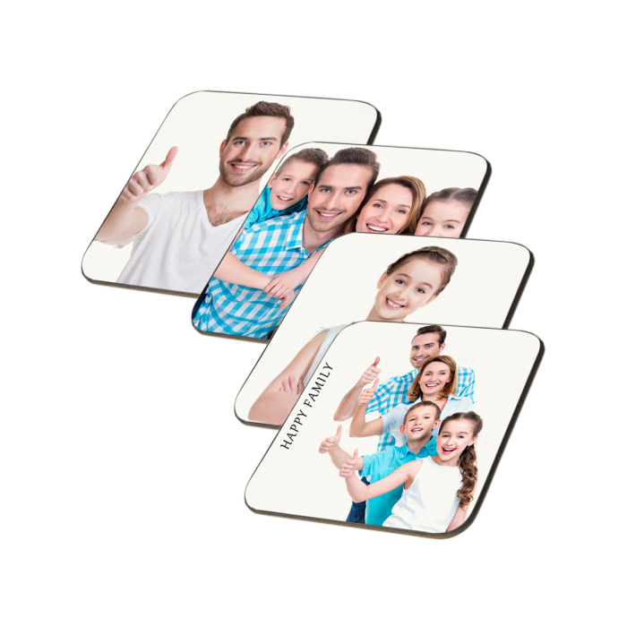 HDF Photo Coasters Set